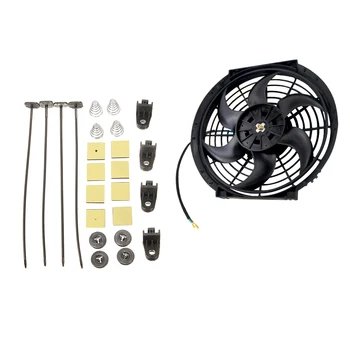 

Electric Car Vehicle Radiator Cooling Fan, Universal 10 inch Fitting, Black