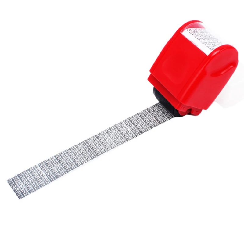 New Plastic Roller Stamp Identity Privacy Protection Information Coverage Data Protector Messy Code Secret Roller Stamp