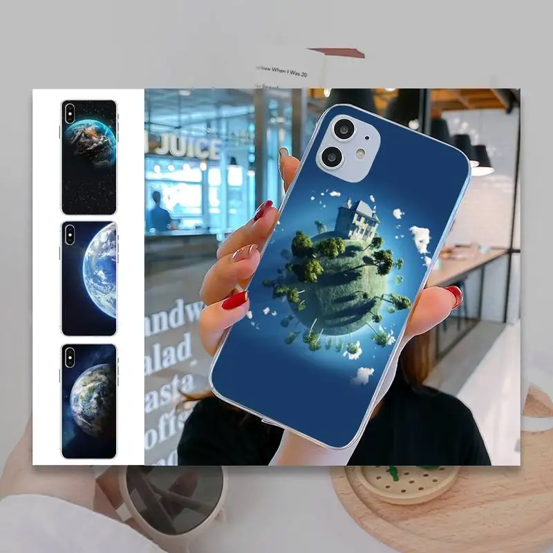 Motirunner Our Home Earth Space черный мягкий чехол для телефона из ТПУ Iphone7 8 Plus SE2020 X XS MAX2 11PRO IX2