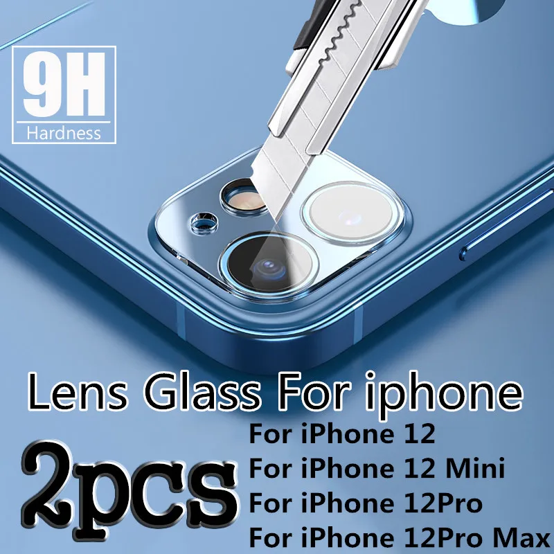 

2pcs Camera Lens Glass Protector for IPhone 12 Pro Max Mini Screen Protector for 11 Pro Max 12 Pro 11 Pro Tempered Glass Film