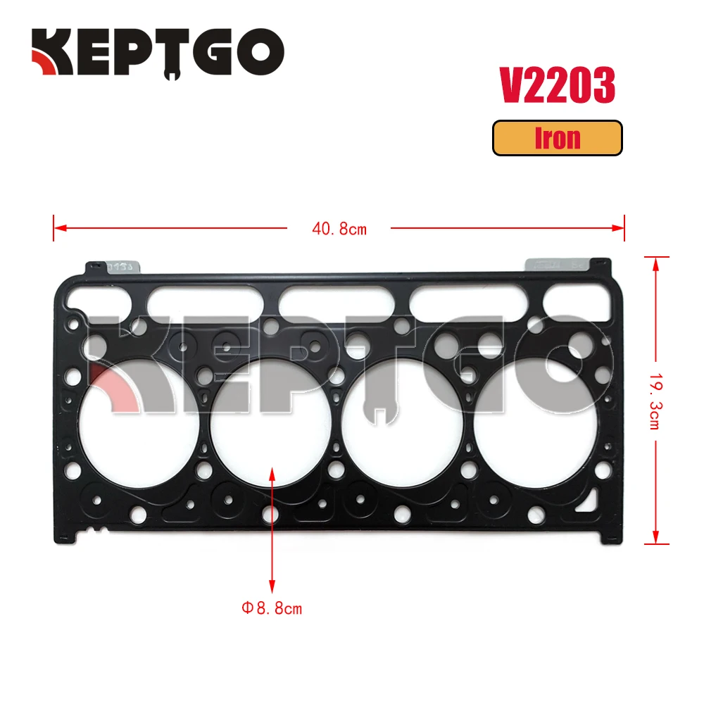 novo v2203 junta de cabeca cilindro para kubota 1g790 03612 01