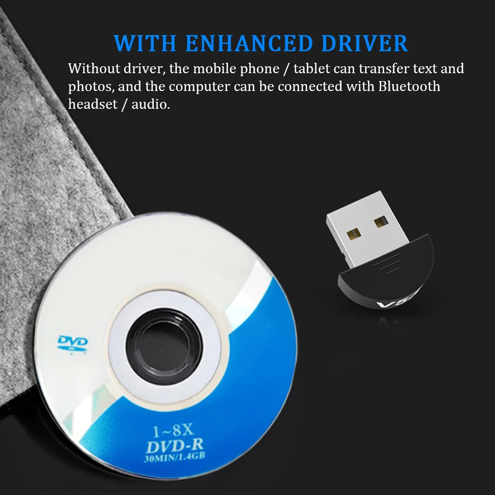 Музыка высокая скорость USB Bluetooth адаптер беспроводной ключ динамик стерео приемник Мини аудио мышь практичный V5.0 ПК компьютер