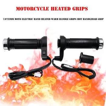 

12V Motorcycle Handlebar Electric Hot Heated Grips Handle Handlebar Warmer Manillar Motorcycle Electric Handle