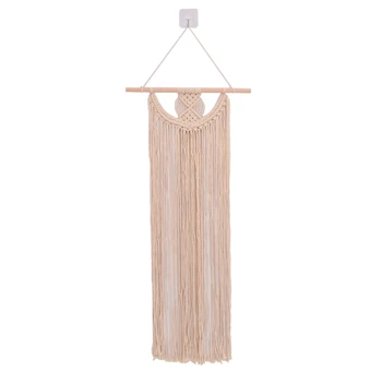 

Macrame Wall Hanging Small Art Woven Tapestry Boho Chic Home Decor Apartment Dorm Room Decoration