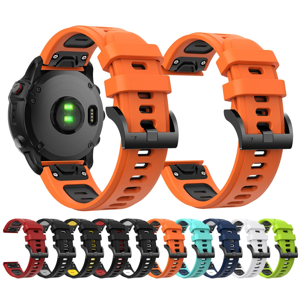 Силиконовый ремешок Easyfit 22 мм для Garmin Fenix 6 Pro 5 Plus браслет Forerunner 945 935 MARQ часов |