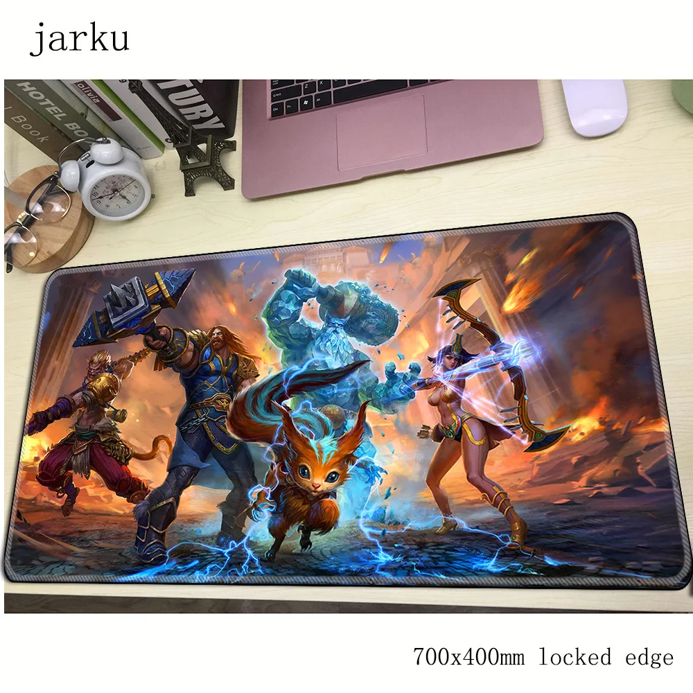 Smite геймерский коврик для мыши 700x400X3 мм игровой коврик для мыши большой индивидуальный ноутбук аксессуары для ПК ноутбук padmouse эргономичный коврик