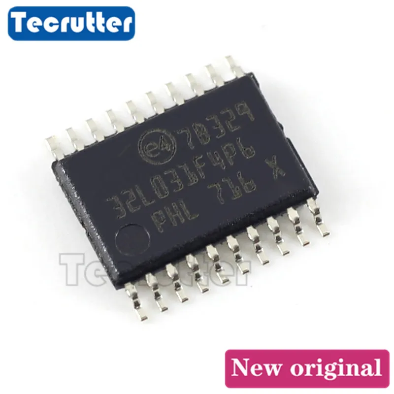 10 шт. STM32L031F4P6 MCU 32BIT 16KB флэш-TSSOP20 STM32L031 32L031F4P6
