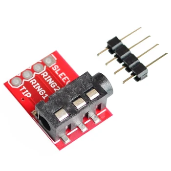 

CJMCU-TRRS 3.5mm stereo headphone MP3 audio video microphone Block Interface Modules,metal