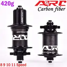ARC углеродный волоконный концентратор для горного велосипеда 4 подшипника 6 пауков 32 отверстия 8 9 10 11 скоростной велосипедный концентратор 114 клик Сверхлегкий 425 г 10*135 мм