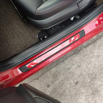 EOsuns LED 移動ドアスカッフプレートオーバーレイライニングボードを Running Nerf バーホンダ vezel HRV HR-V 2014- 16 、移動ライト