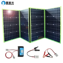 XINPUGUANG 200W 20V портативное солнечное зарядное устройство складной солнечный генератор панели солнечных батарей с зарядным контроллером для кемпинга батарей путешествия RV на открытом воздухе