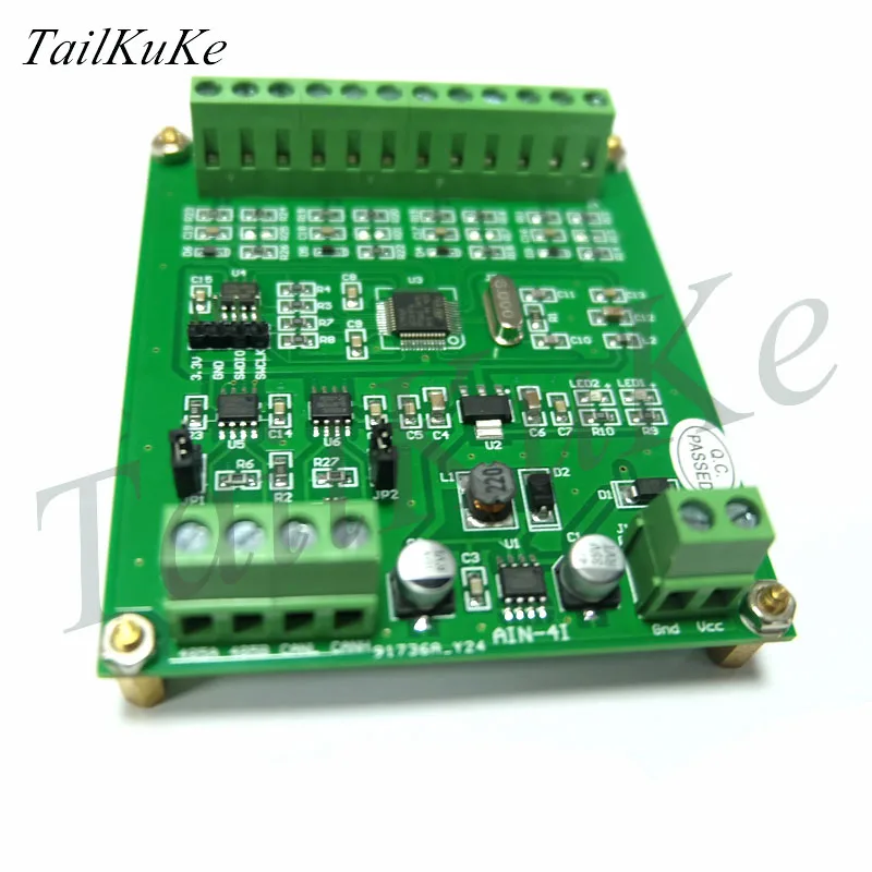 4 way 4-20mA analog input module RS485 acquisition board STM32F103C8T6 development board