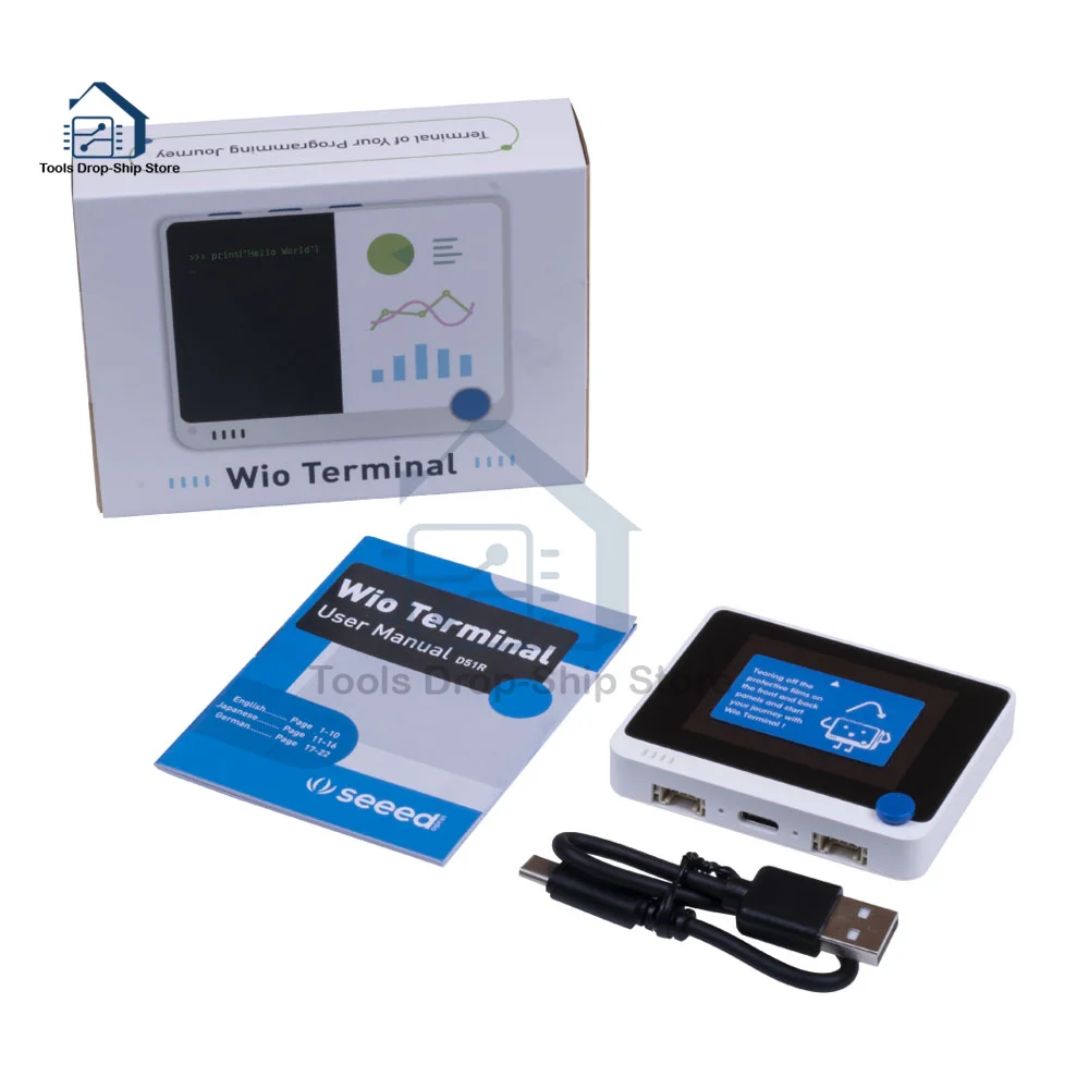 Wio терминал ATSAMD51 Core с Realtek RTL8720DN BLE 5 0 &amp Wi-Fi 2 4G/5G макетная плата для SPI / I2C/ I2S