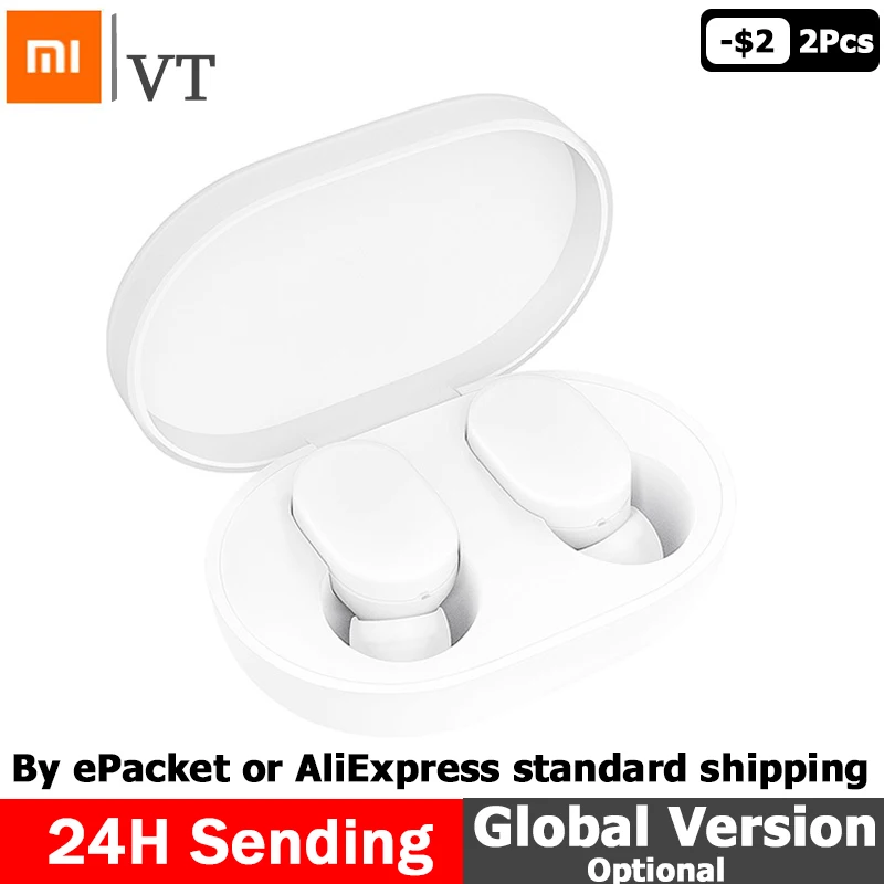 Оригинальные Xiao mi Red AirDots Bluetooth наушники Молодежная версия стерео ni Беспроводная 5