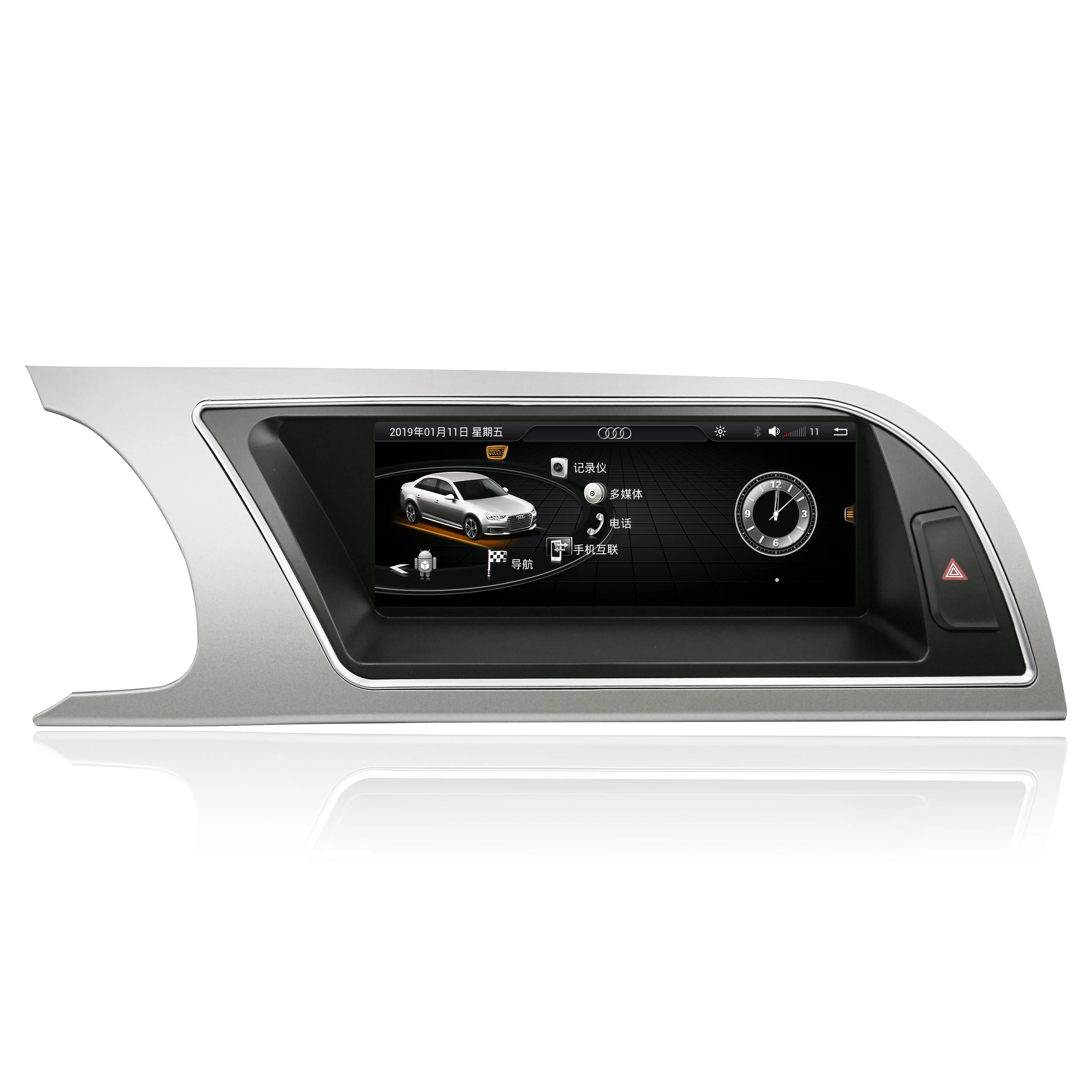 Discount NaweiGe 8.8Inch Android quad core 4+32GB WIFI Car dvd for Audi A5 2009-2016 Autoradio GPS Navigation Car Multimedia Players 1