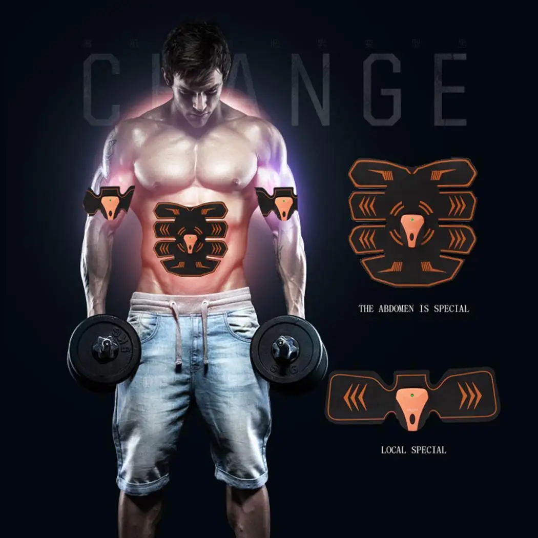 

Unisex Muscle Stimulator Fitness Abdominal Muscles 2510% Black Training Burning Fat 10min 8 and above Device