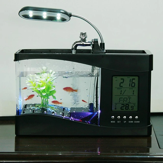 Mini Aquarium Fish Tank Set for Desktop