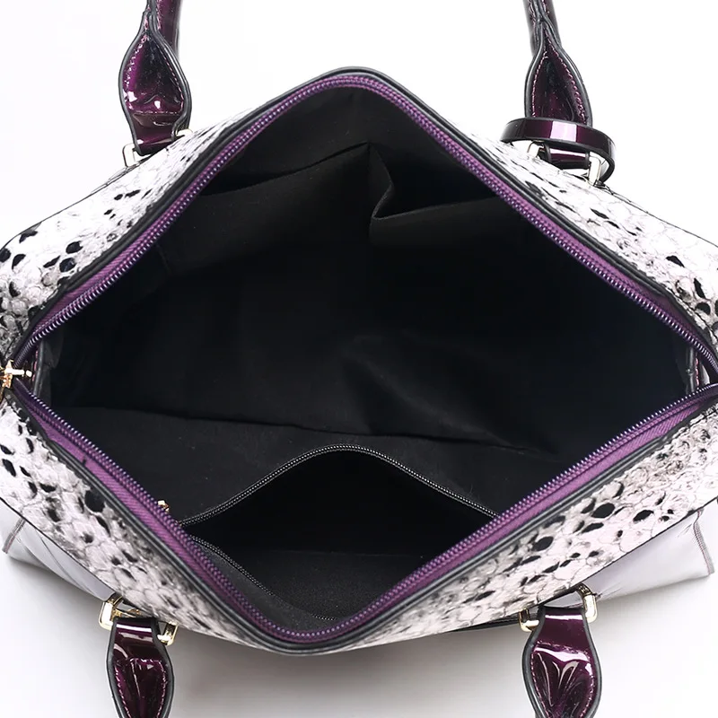 FUNMARDI брендовая крокодиловая Лоскутная сумка женские сумки Змеиная дизайнерская сумка через плечо большая Дамская ручная сумка WLHB2005