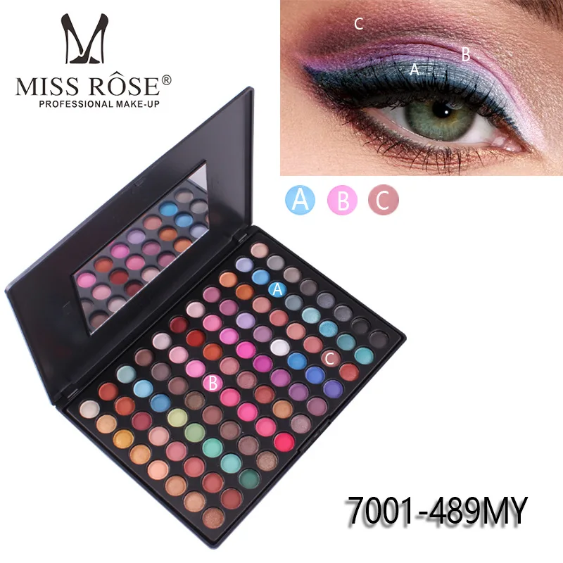 MISS ROSE 88 Цвет матовые тени для век 2 набора цвета профессиональный макияж тени для век оптом - Цвет: MY