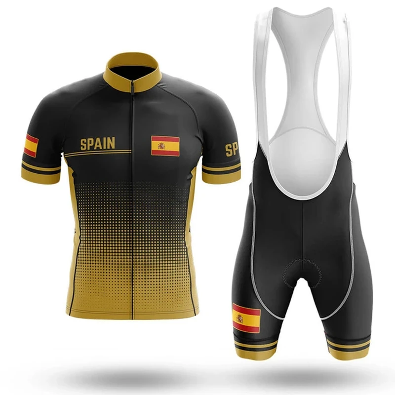 España de ciclismo para hombre, verano, ropa para bicicleta de montaña|Conjuntos ciclismo| -