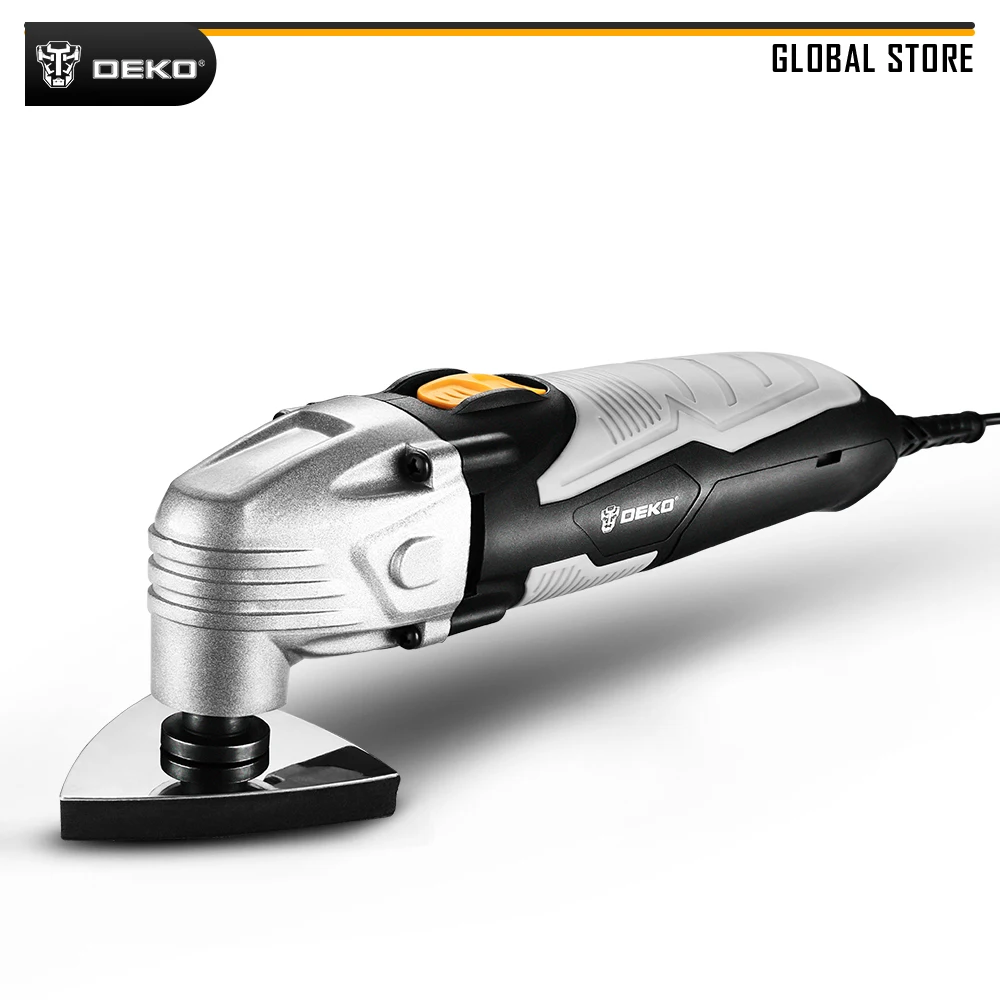 

DEKO 220V DKOM40LD1/2 Variable Speed Electric Multifunction Oscillating Tool Electric Trimmer Saw with Accessories