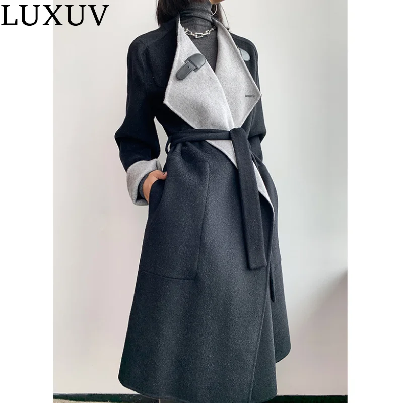 Luxe Print Topcoat w/Removable Hood Inlay main image 1