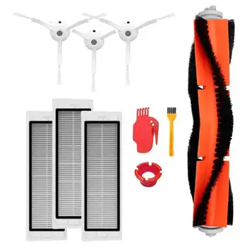 

10pcs Main Brush with Filter Cleaning Tool and Side Brush for Xiaomi Robot Vacuum Cleaner Accessories
