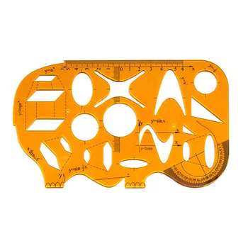 

Student School Office Circles Triangle K Rubber Multipurpose Protractor Stationery Math Drawing DIY Template Rulers Measuring
