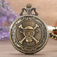 

Japan Cartoon Pendant Quartz Watches Vintage Anime One Piece Pocket Watch for Men Boys Best Gifts Reloj Hombre