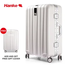 Брендовый дизайнерский чехол для костюма, рама из алюминиевого сплава, чемодан для путешествий, чехол на колесиках, жесткий корпус из поликарбоната, вращающиеся колеса, замок TSA H9822