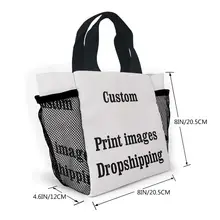 Женские сумки на заказ, сумка-тоут с изображением, для покупок, путешествий, для женщин, эко, многоразовые сумки через плечо, сумки для покупок, Bolsas De Tela, дропшиппинг