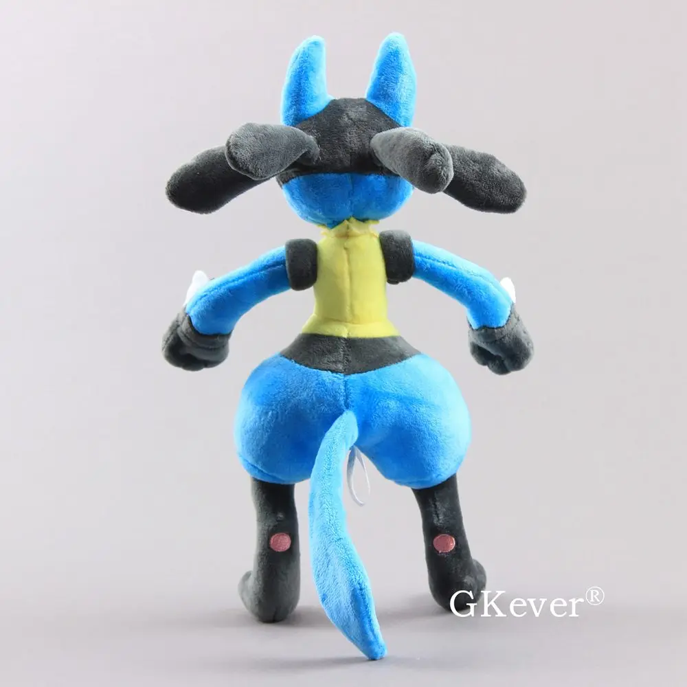 30 см Lucario плюшевые игрушки хлопок милый синий желтый Мега Lucario X& Y мягкие чучело Peluche Игрушки для малышей подарок на день рождения
