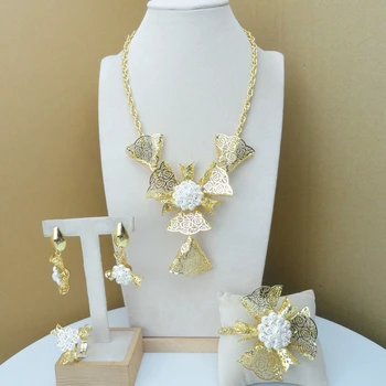 

Yuminglai Dubai Gold Jewelry Sets Imitation Jewelry for Women FHK8225