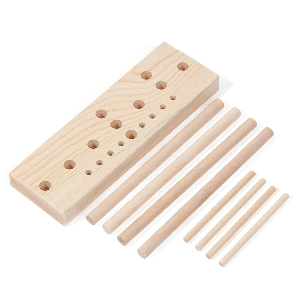 1Set 5 In 1 Multipurpose Hardwood Bow Maker Bowknot Maker Satin Wreath Gift Packing Bowing Making Tool DIY Ribbon Crafts Bowknot