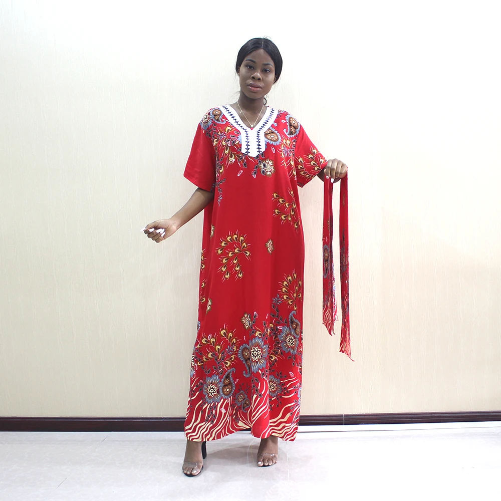 Винтажное модное платье в африканском стиле для женщин с вышивкой, элегантное свободное осеннее платье