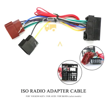

12-125 ISO Car Radio Adapter for VOLKSWAGEN for AUDI for SKODA (select models) Wiring Harness Connector Lead Loom Cable Plug
