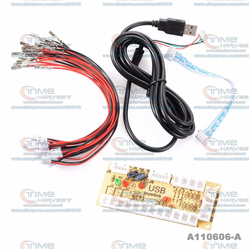 Нулевая задержка игровой 1P USB энкодер на джойстик для MAME Jamma PC боевая игра использование для сборки аркадной игровой машины