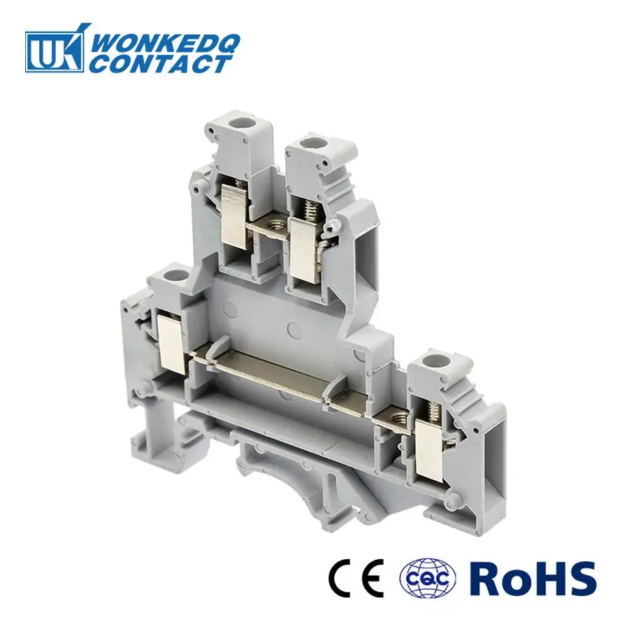 Клеммные блоки на din-рейку 10 шт. UKKB-5 вместо контактного разъема PHOENIX двухслойный клеммный винт проводка UKKB5