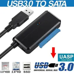 Новый горячий SATA к USB кабель 3,0 2,5/3,5 дюймов HDD SSD жесткий диск конвертер портативный линейный адаптер NV99