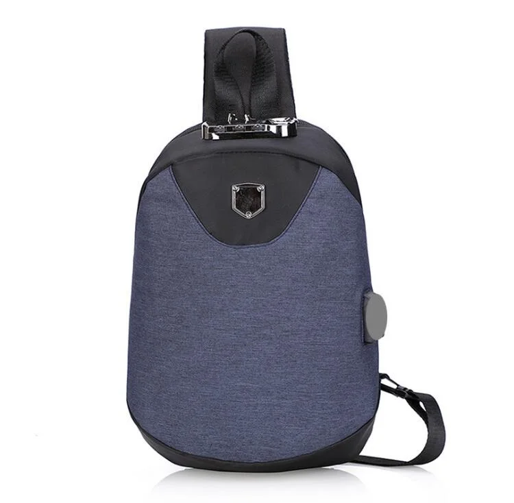 Противоугонная нагрудная сумка Оксфорд мужская сумка через плечо сумка для путешествий слинг-рюкзак зарядка через usb нагрудная сумка-мессенджер