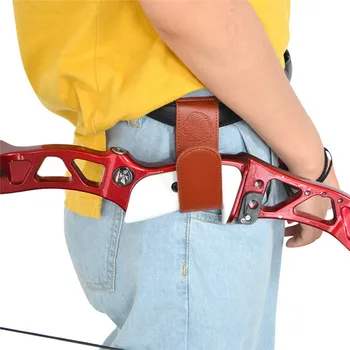 

Waist Arrow Hanging Bag Set Archery Recurve Bow Sling Bow Waist Quiver Arrow Pouch Recurve Bow Quick Carry Leather Waist Stick