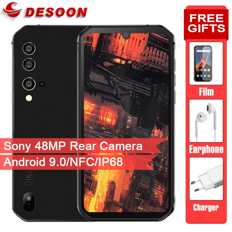 Blackview BV9900 Helio P90 Octa Core 5 84 дюйма 19:9 Android 9 0 8 Гб Оперативная память 256 ГБ Встроенная