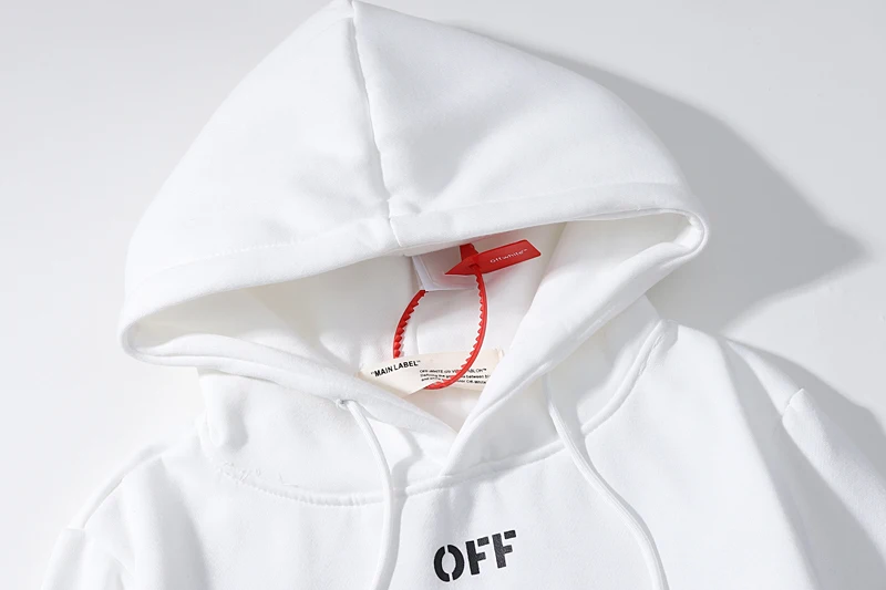 Полосатая стрела 19ss Off-White OW мужские/женские модели для влюбленных осень-зима Модная хлопковая Повседневная Толстовка с капюшоном Свободная куртка с капюшоном