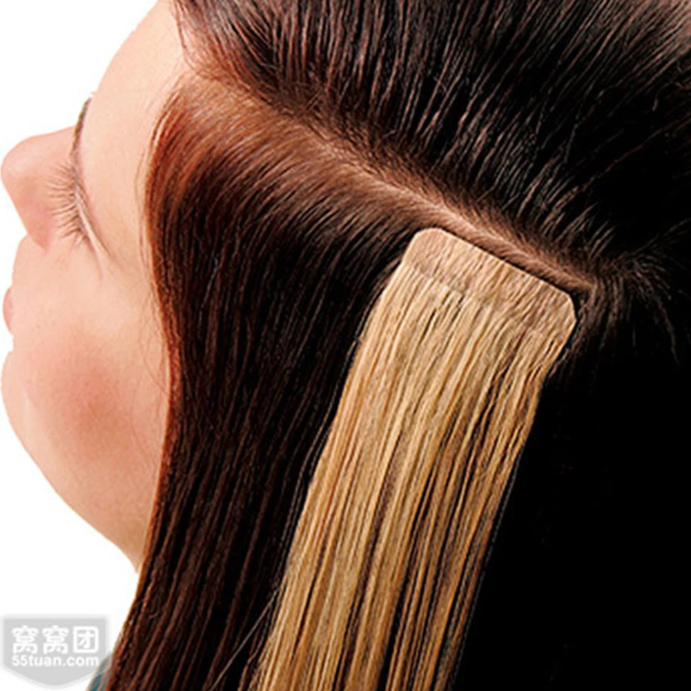 1 см* 3 м наращивание волос Двусторонняя лента PU человеческий клей для париков клейкие ленты