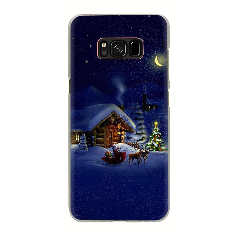 Новогоднее; рождественское жесткий чехол для телефона для samsung Galaxy S6 S7 край S8 S9 S10 плюс S10e Note 8 9 M10 M20 M30 - Цвет: H5