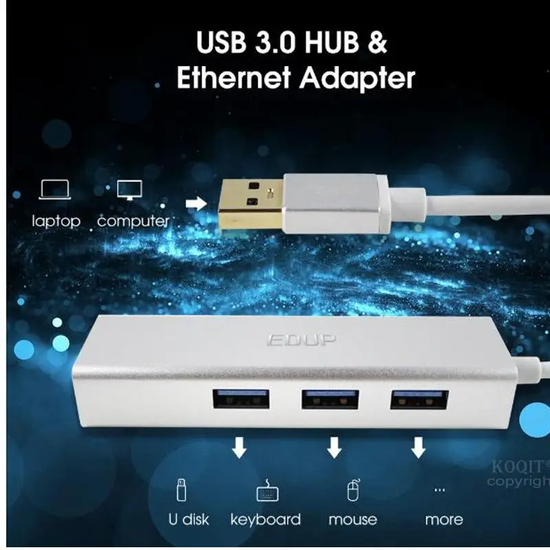 Быстрая USB 3,0 концентратор Gigabit Ethernet сетевой адаптер 3 порта USB 3,0 для RJ45 10/100 MBP Lan Карта для Macbook Windows Mac OS