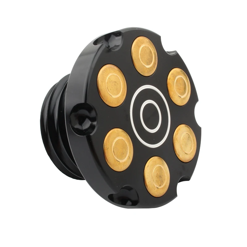 Motorcycle Gas Cap King Crown Style Flush Oil Fuel Tank Cap For Harley Sportster 883 1200 Road King Dyna FLST 1996-18 Softail motorcycle gas cap