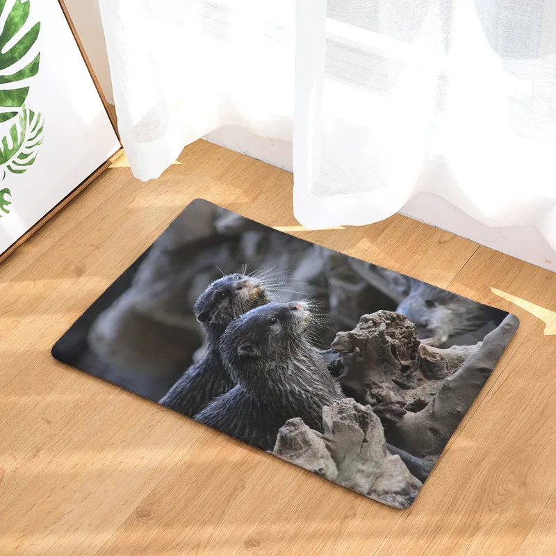 3D мультфильм животных живописные печатные смешной коврик для молитвы кухонные коврики моющиеся половые коврики офисные стулья памяти пенопласт ковер