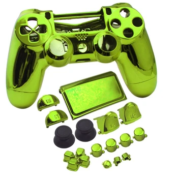 

Set Housing Shell buttons Cover Plating Chrome Case For PS4 Pro JDS040 JDM040