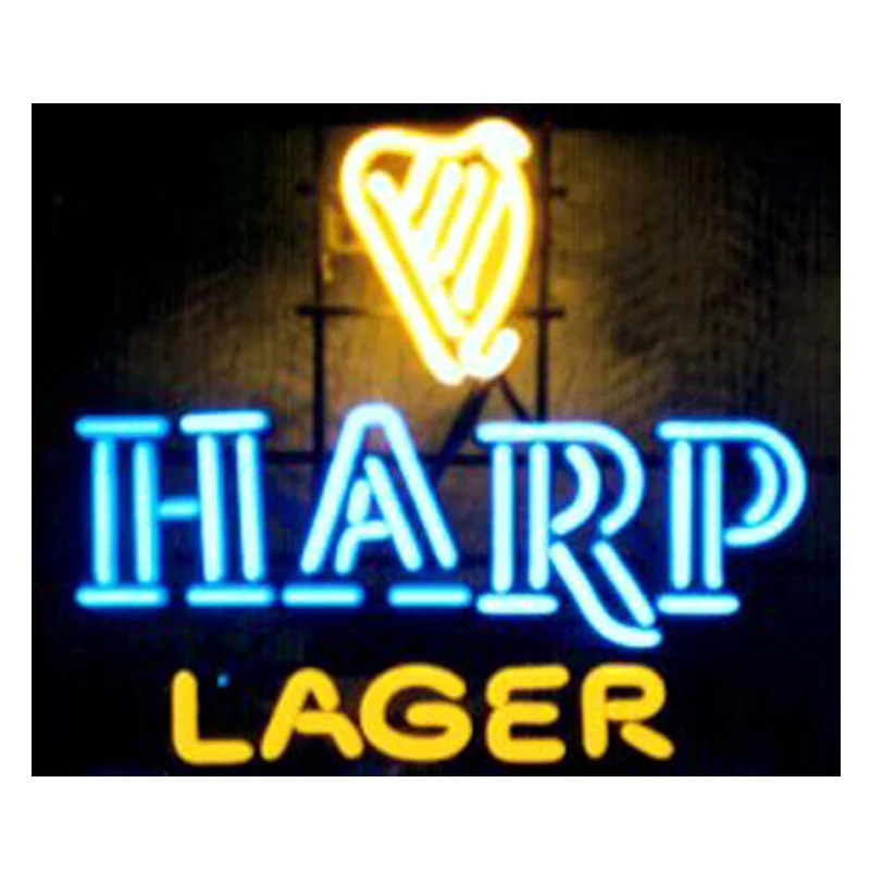 HARP Lager неоновая вывеска на заказ ручная работа Настоящая стеклянная трубка
